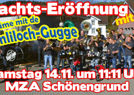 Fasnachts-Eröffnung mit de Hämmliloch-Gugge & Izi bizi Guggeparty am 14. Nov. 2026